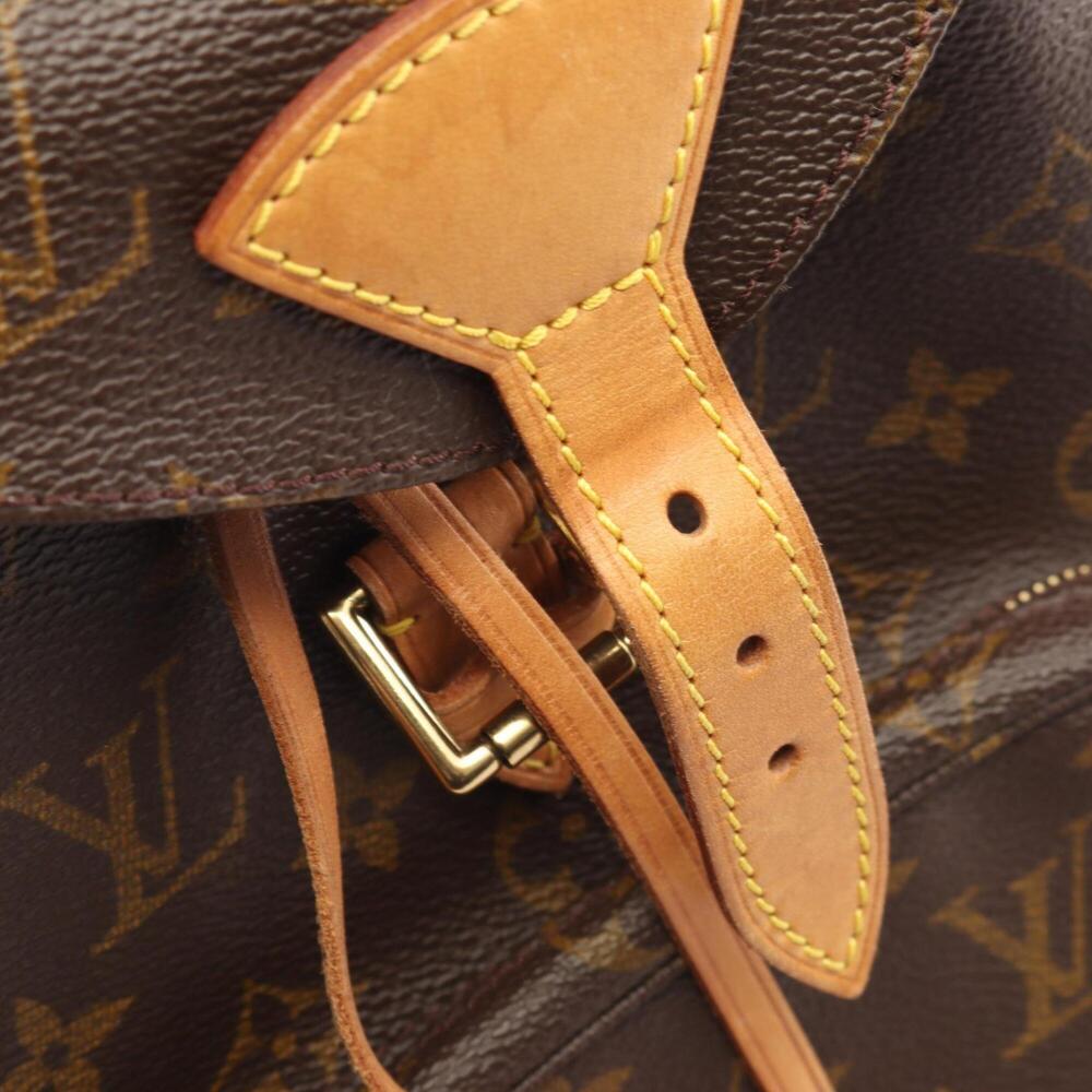 LOUIS VUITTON Brown Monogram Leather Backpack - Picture 11 of 12
